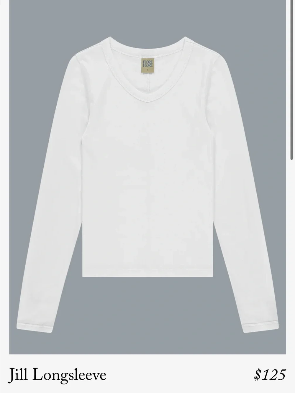 Flore Flore Jill Long-sleeve white size medium - Picture 4 of 7